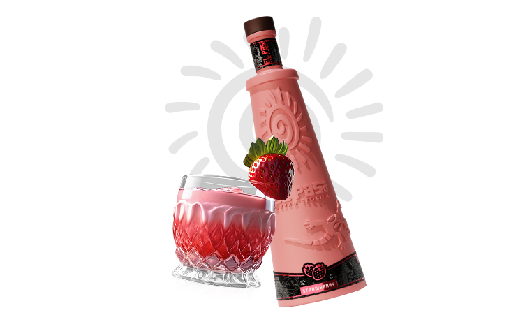 EL PASO STRAWBERRY CREAM TEQUILA